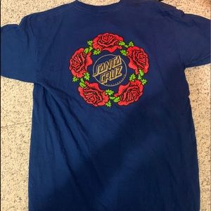 Rose Santa Cruz  t shirt. From zumiez